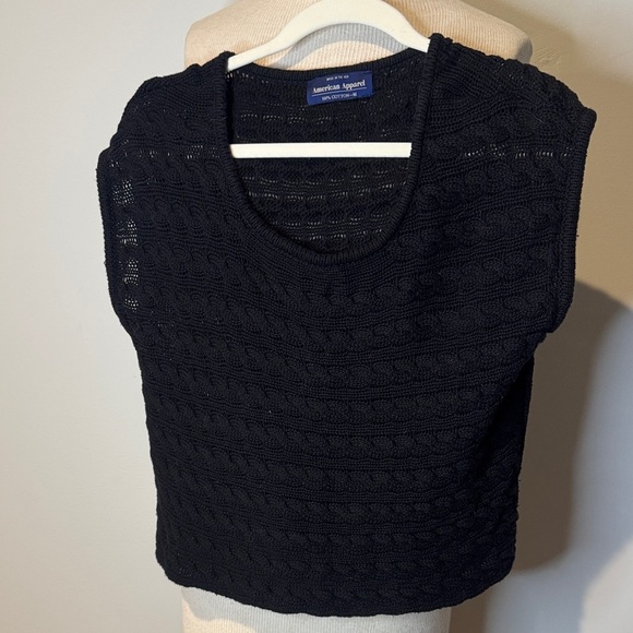 American Apparel Charcoal Knit Sweater - Picture 1 of 4